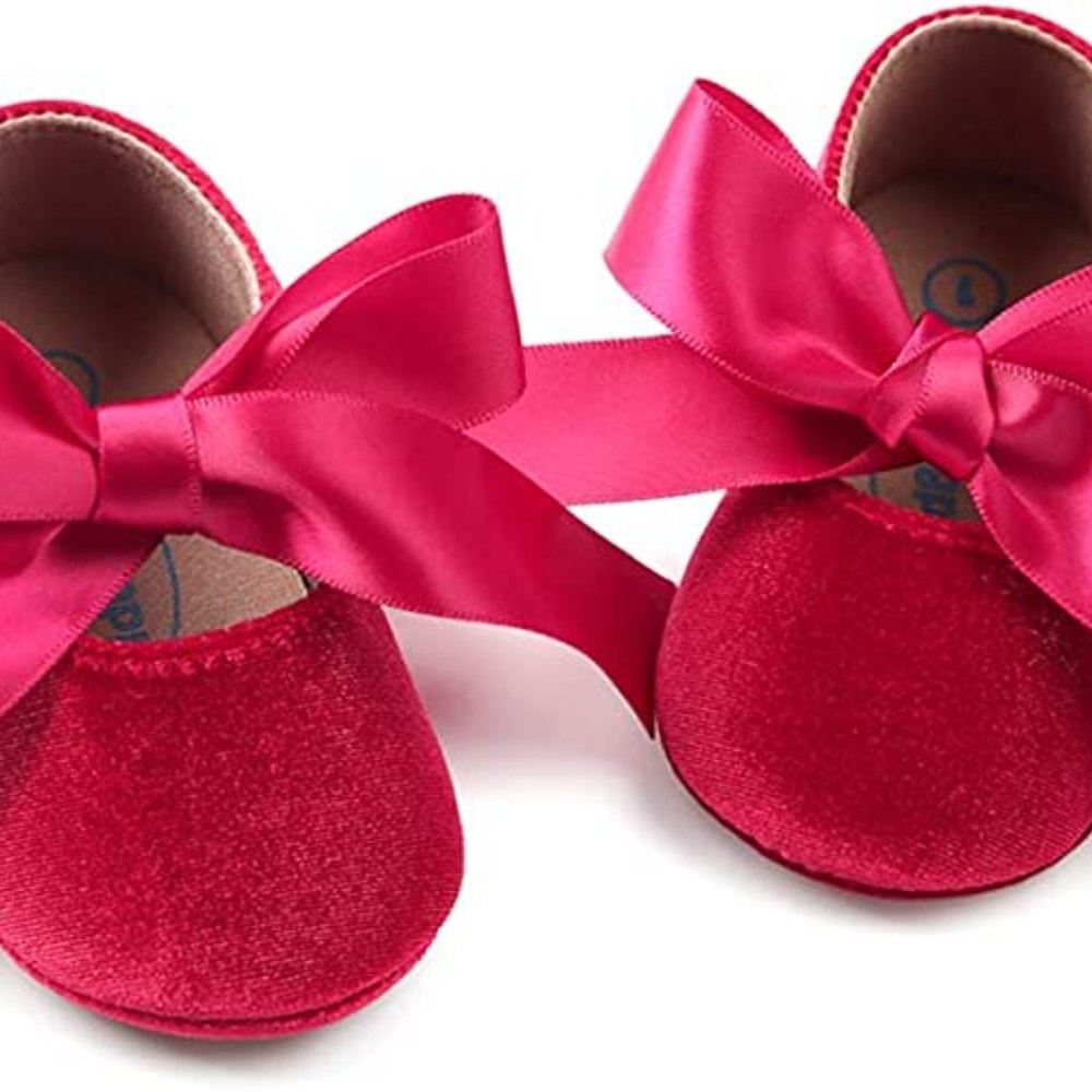 Hot Pink Baby Shoes Outfit Birthday Wedding Flower Girl Easter Spring Barbie